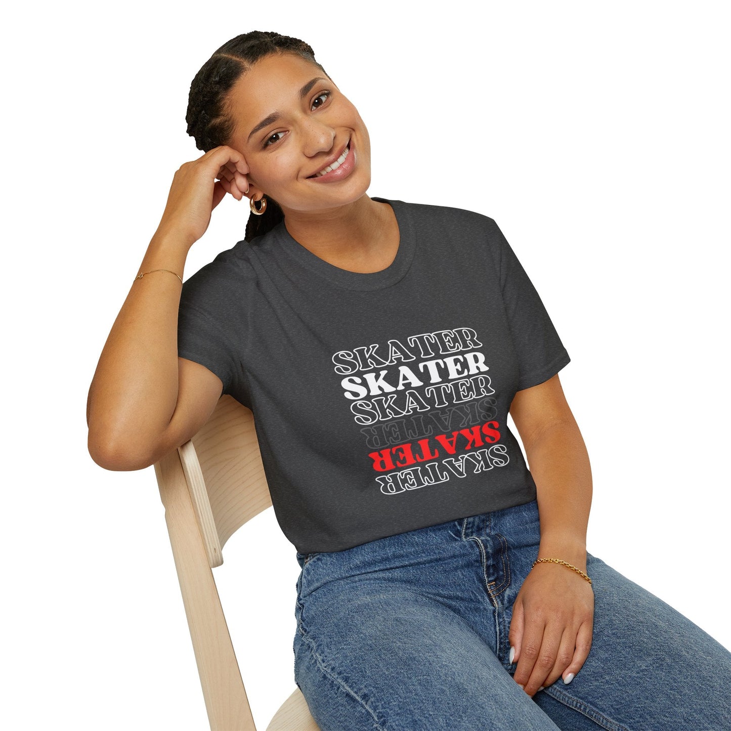Red Statement Skater Unisex T-Shirt