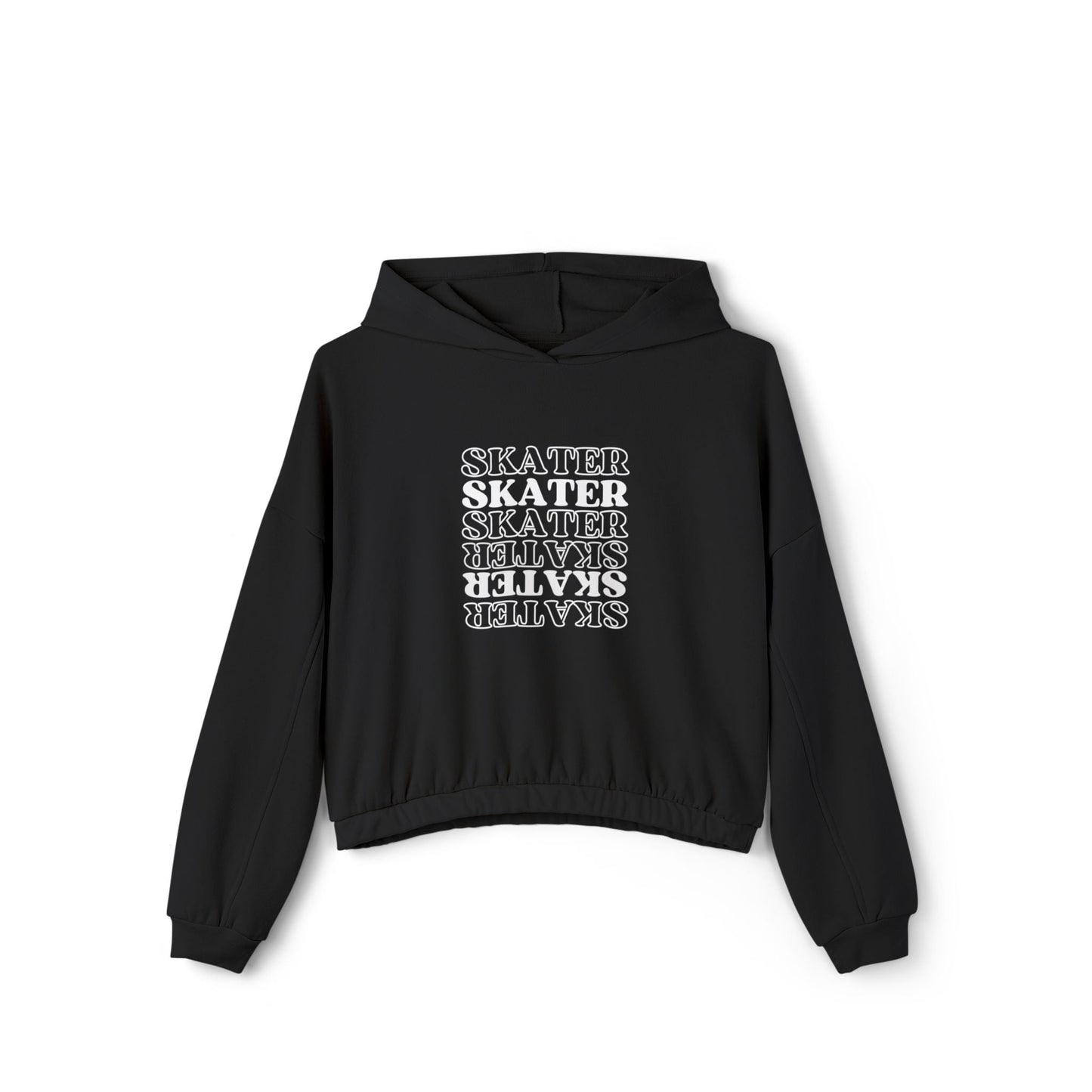 Women’s Cropped Statement Skater Hoodie