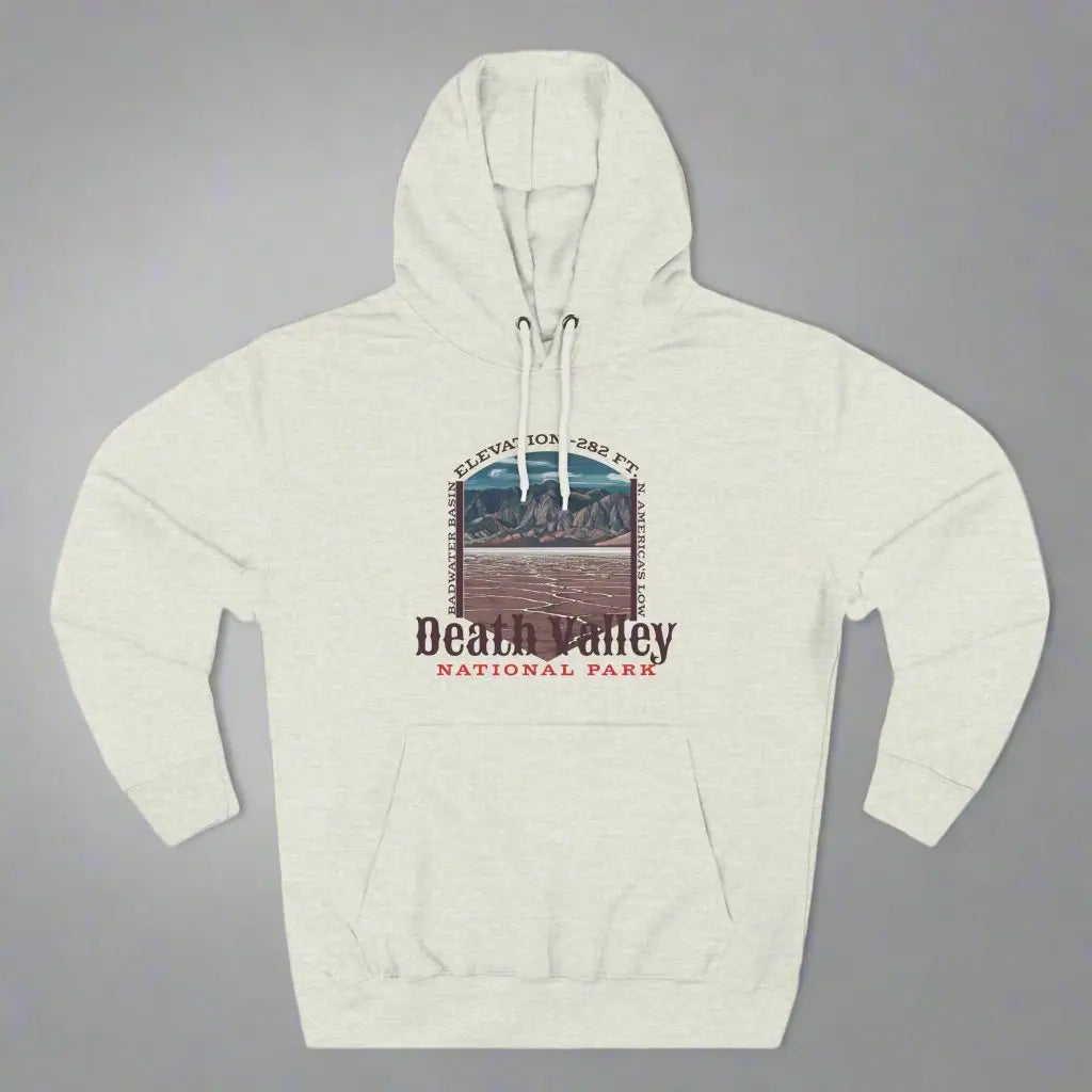 Death Valley National Park Unisex Fit Fleece Hoodie Badwater Basin