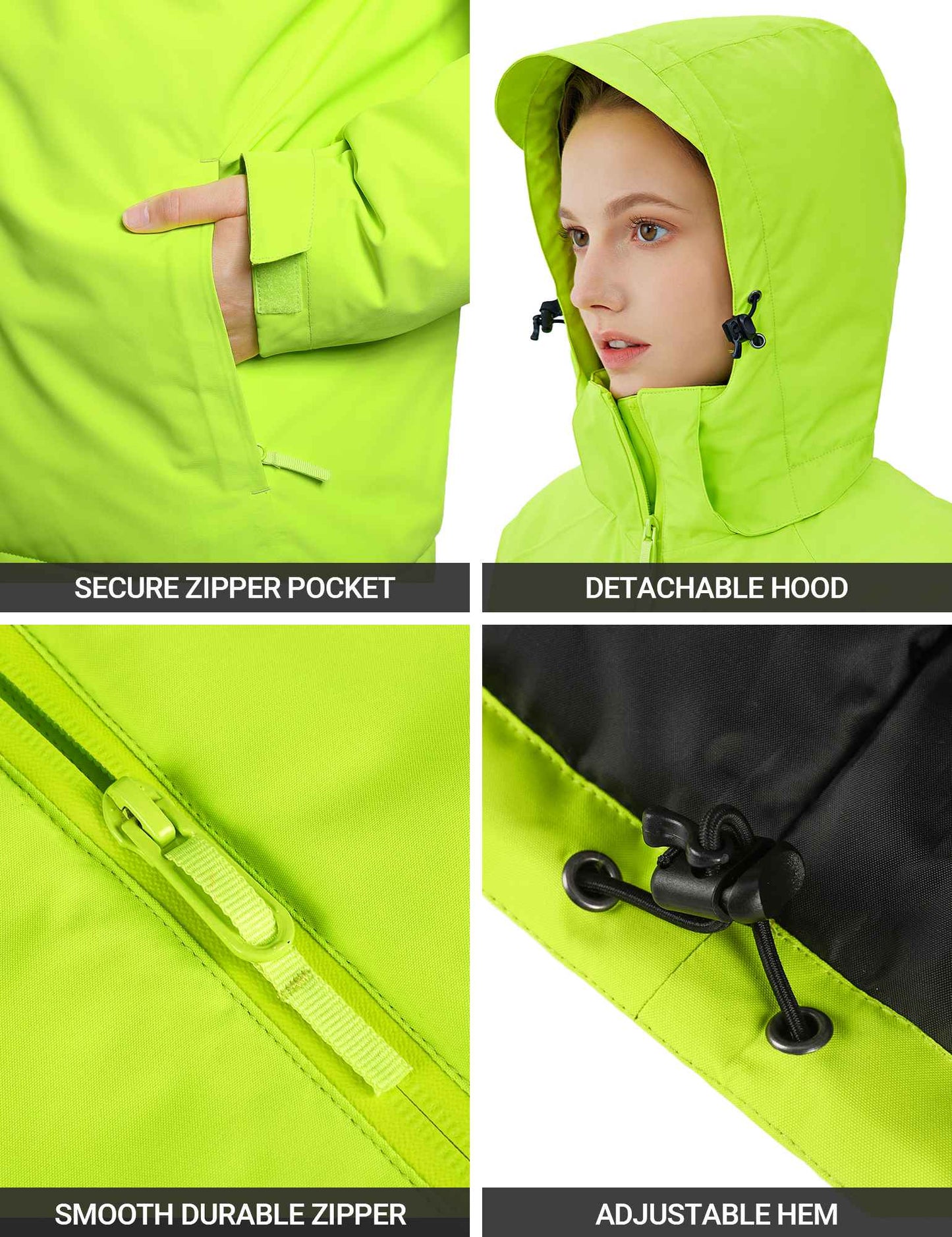 ANTARCTICA GEAR Heated Jacket, Ski Jacket Coat For Women Winter Coat