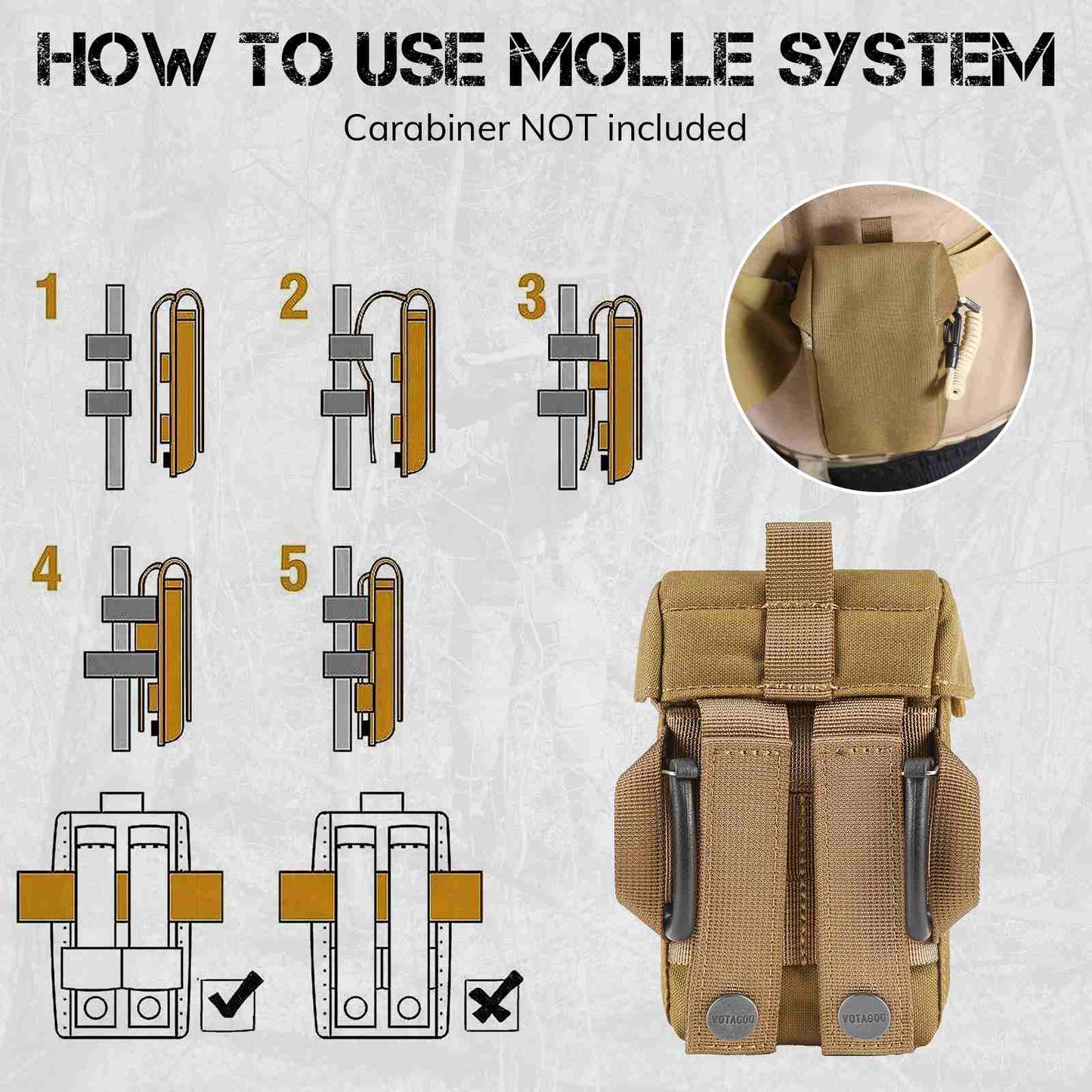 Votagoo Rangefinder Pouch with Protective Padding