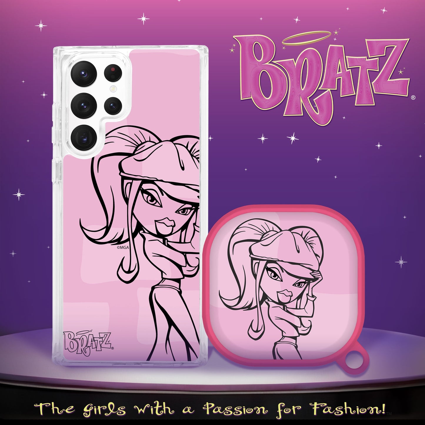 Bratz® Passion For Fashion HD Samsung Galaxy S22 Series and Buds Pro Combo Package