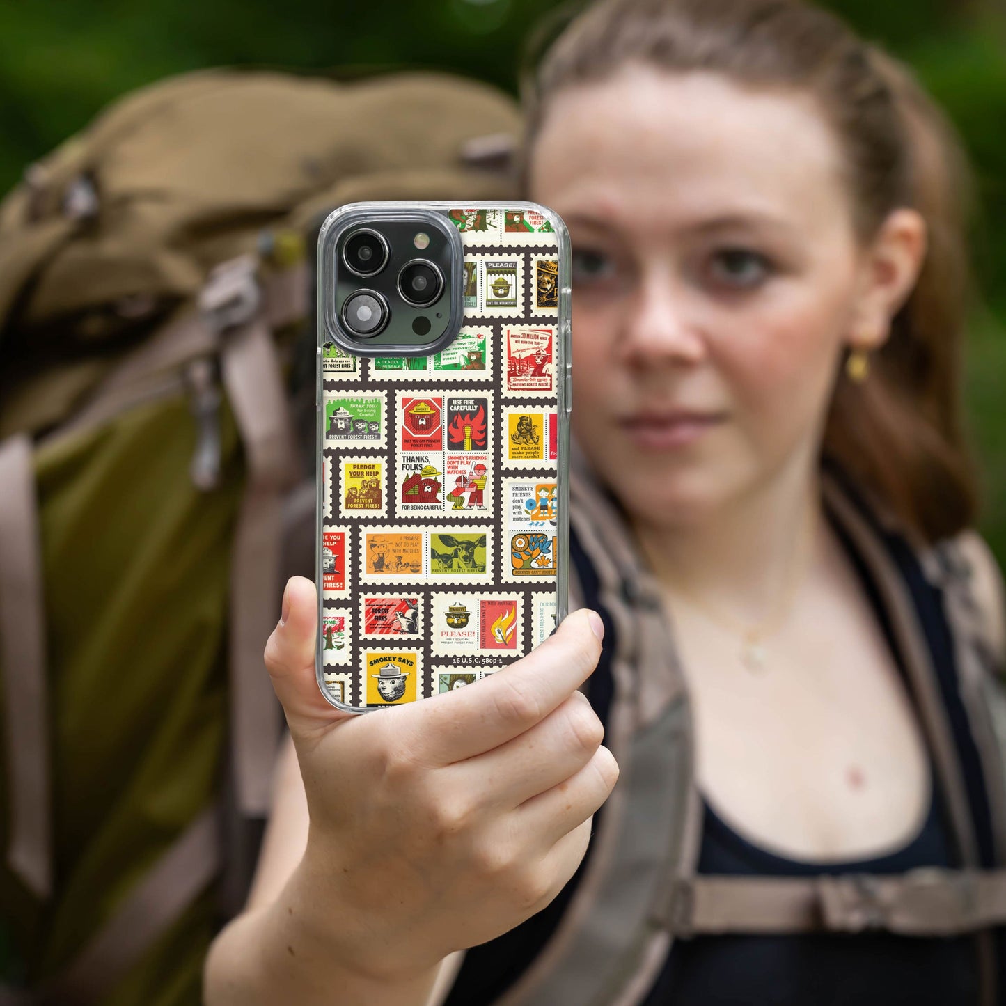 Smokey Bear Classic HD Apple iPhone 14 Series Mag-Safe Phone Case