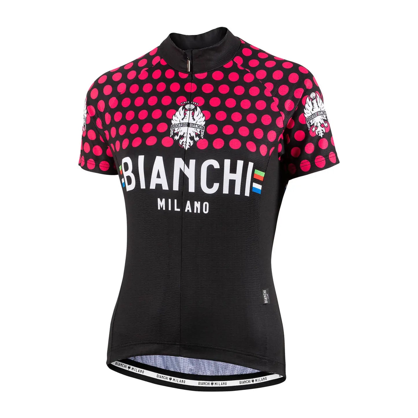 Bianchi Milano Sosio Women's Cycling Jersey (Black / Fuchsia) X-Small