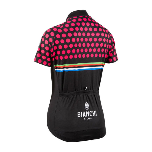 Bianchi Milano Sosio Women's Cycling Jersey (Black / Fuchsia) X-Small