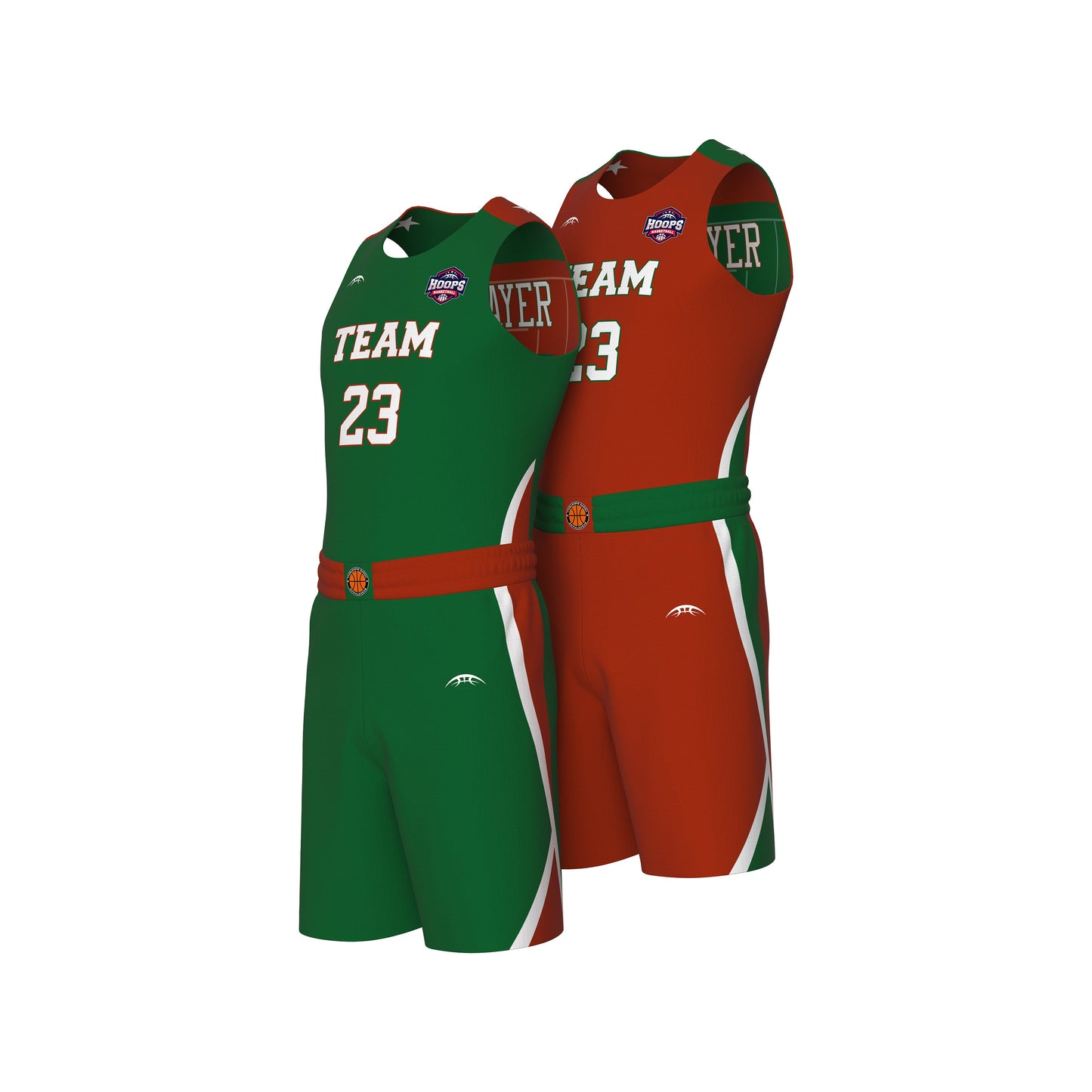 Custom All-Star Reversible Basketball Uniform - 122 Hawk