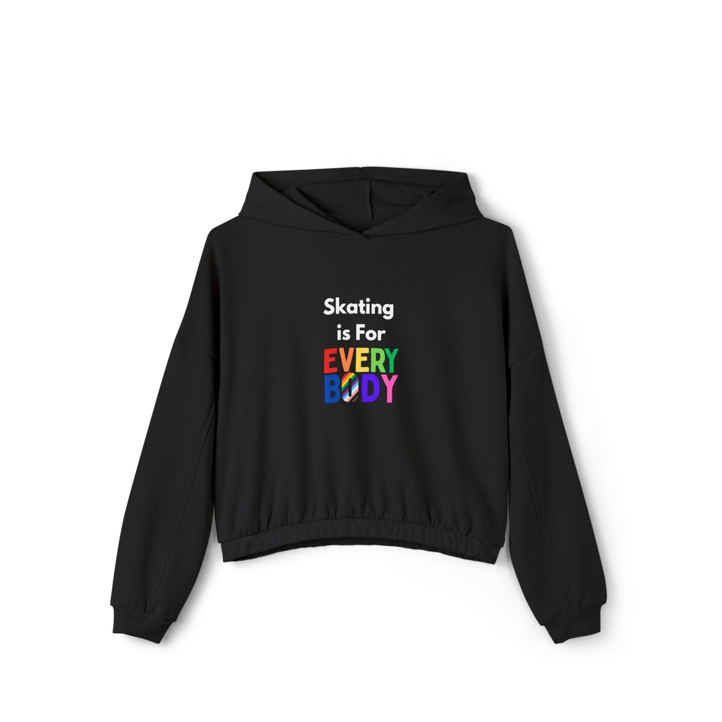 Women’s Cropped Skating is For Everybody Hoodie