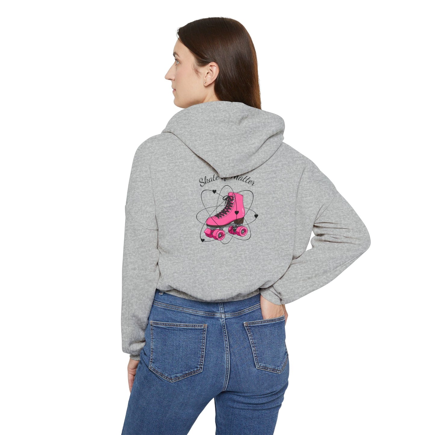 Women’s Cropped Colorful Skate Like Nobody's Watching Hoodie