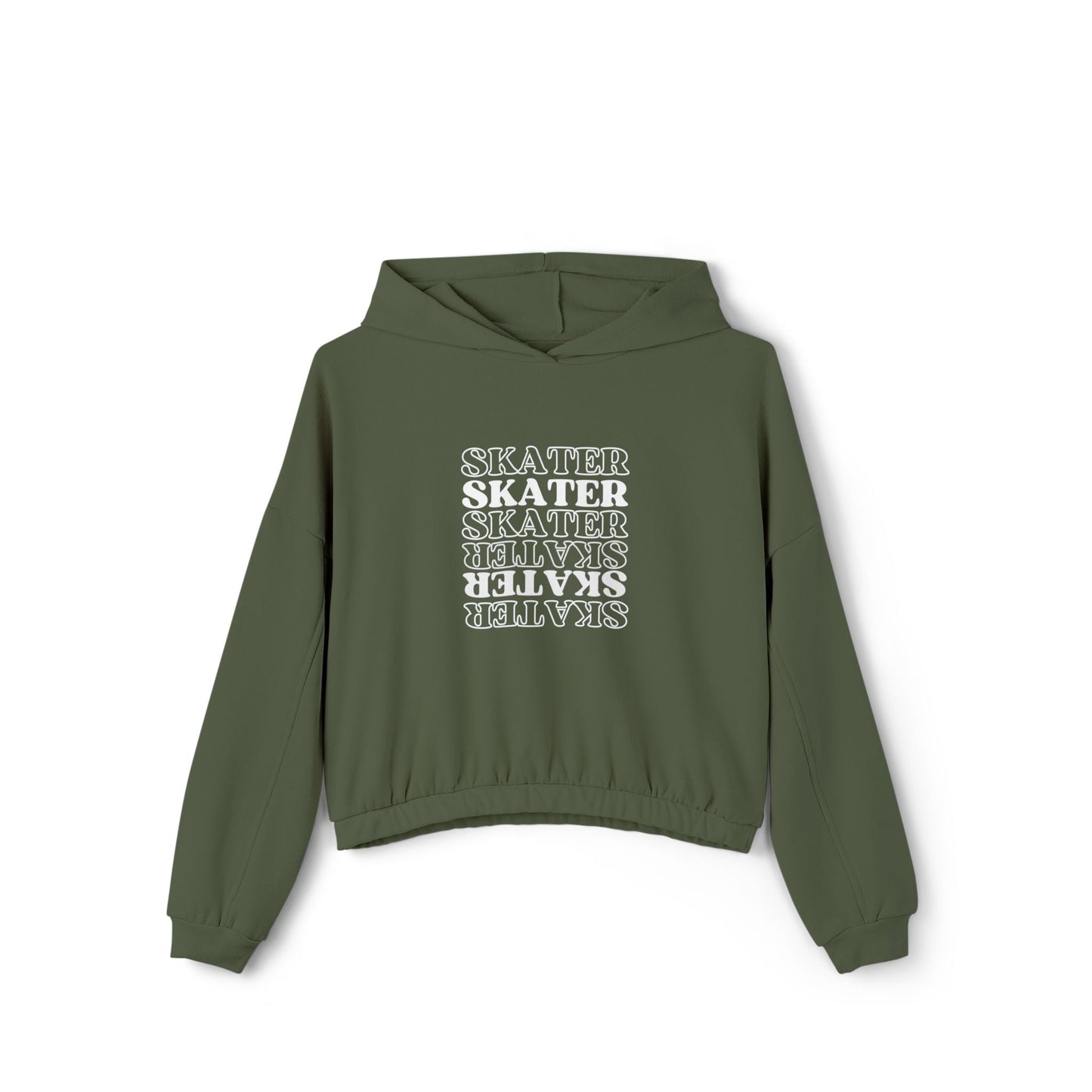 Women’s Cropped Statement Skater Hoodie