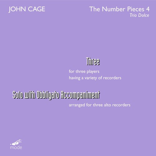 Dolce - Three Solo for Three Voices Music CD