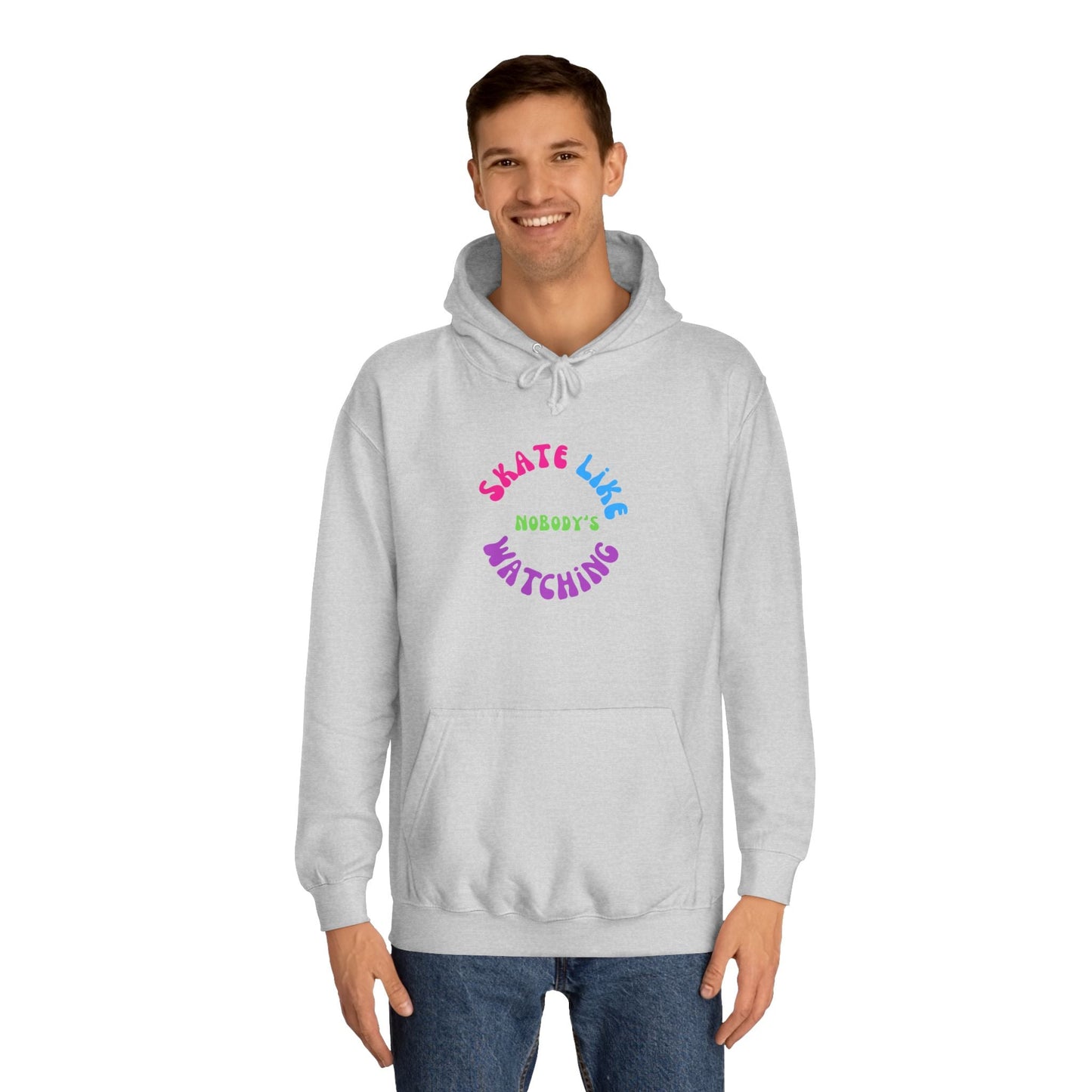 Colorful Skate Like Nobody's Watching Unisex Hoodie