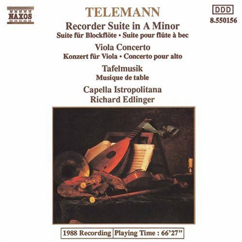 Telemann / Edlinger,richard - Recorder Suite / Viola Concerto / Tafelmusik - Music CD