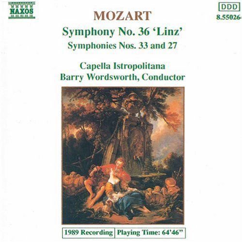 Mozart / Wordsworth - Symphonies 27, 33 & 36 - Music CD
