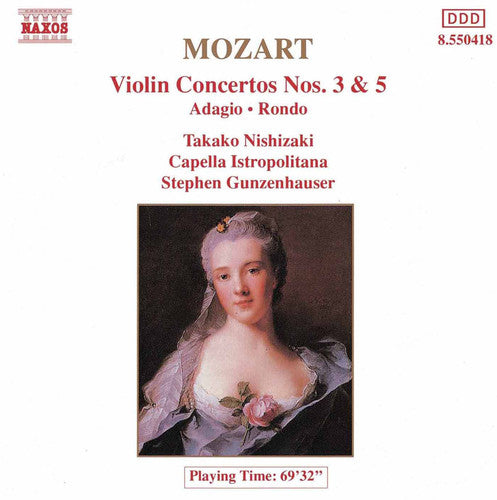 Mozart / Gunzenhauser - Violin Concerti 3 & 5 / Rondo / Adagio - Music CD