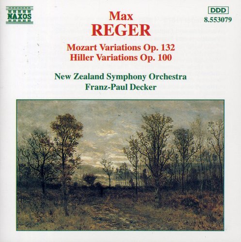 Reger / Decker / New Zealand Symphony - Mozart Variations / Hiller Variations - Music CD