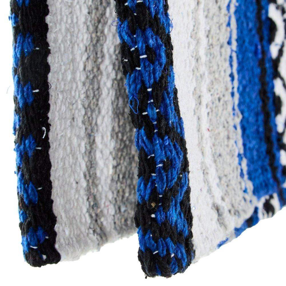 Royal Blue Hogan Acrylic Blend 30x60 Saddle Blanket