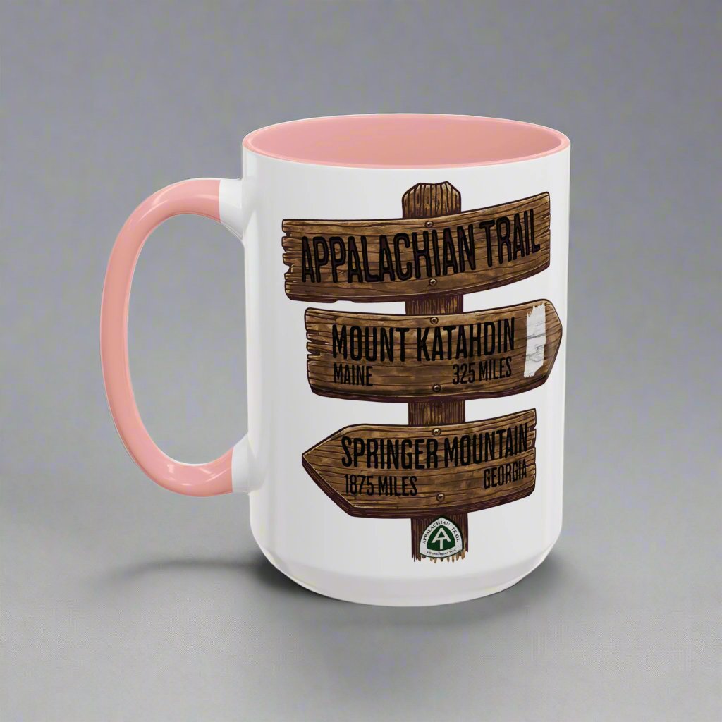 Appalachian Trail Accent Mug AT Mileage Sign
