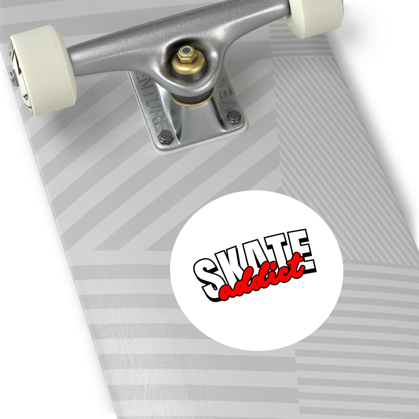 Skate Addict Round Sticker