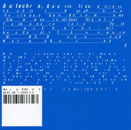 Autechre - Quarstice - Music CD