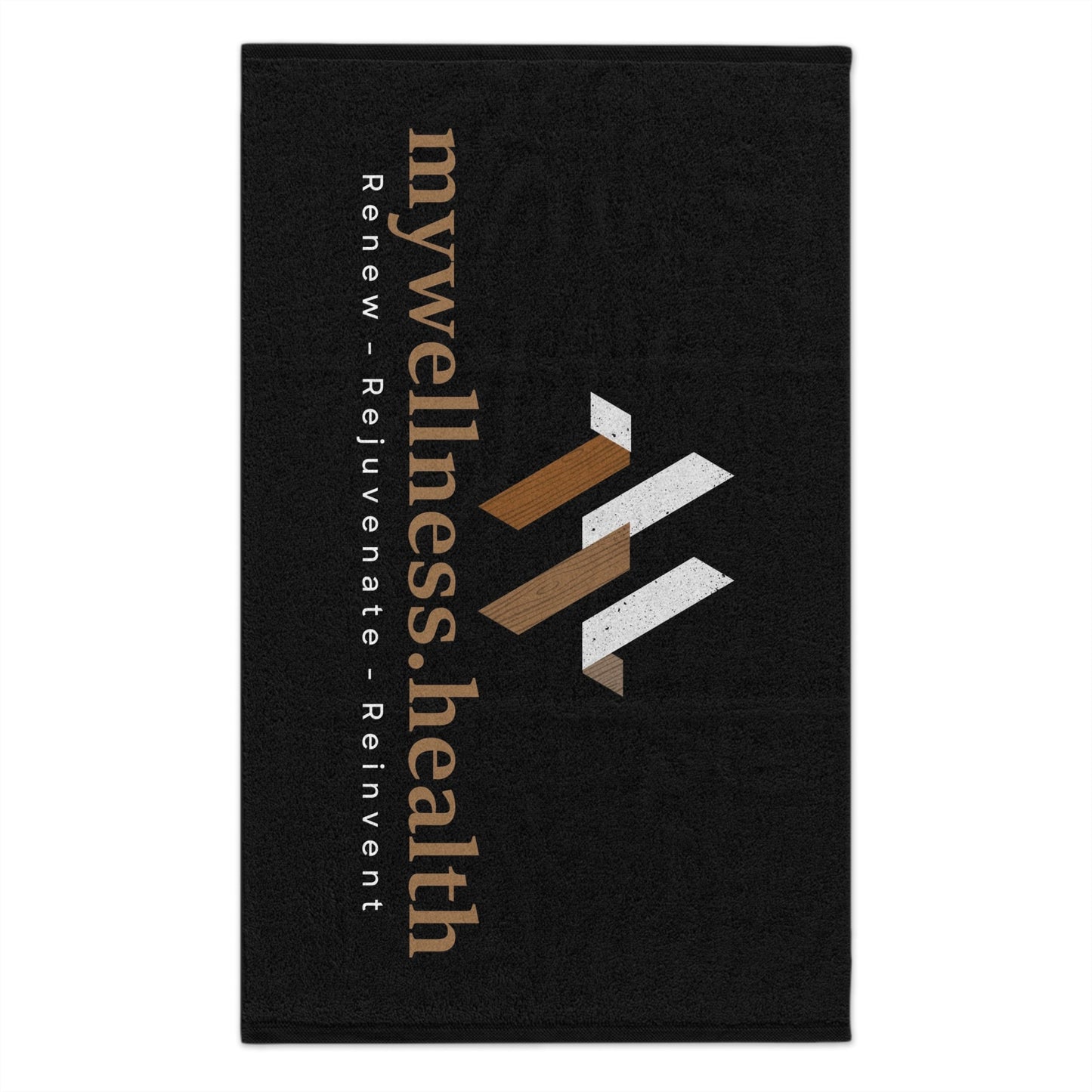 mywellness.health Rally Towel 11x18 - Dual-Texture Polyester Cotton