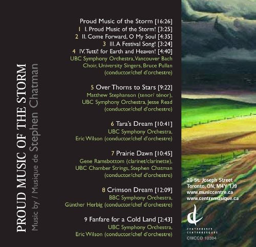 Chatman / Ramsbottom / Ubc So / Pullan / Wilson - Proud Music Of The Storm - Music CD
