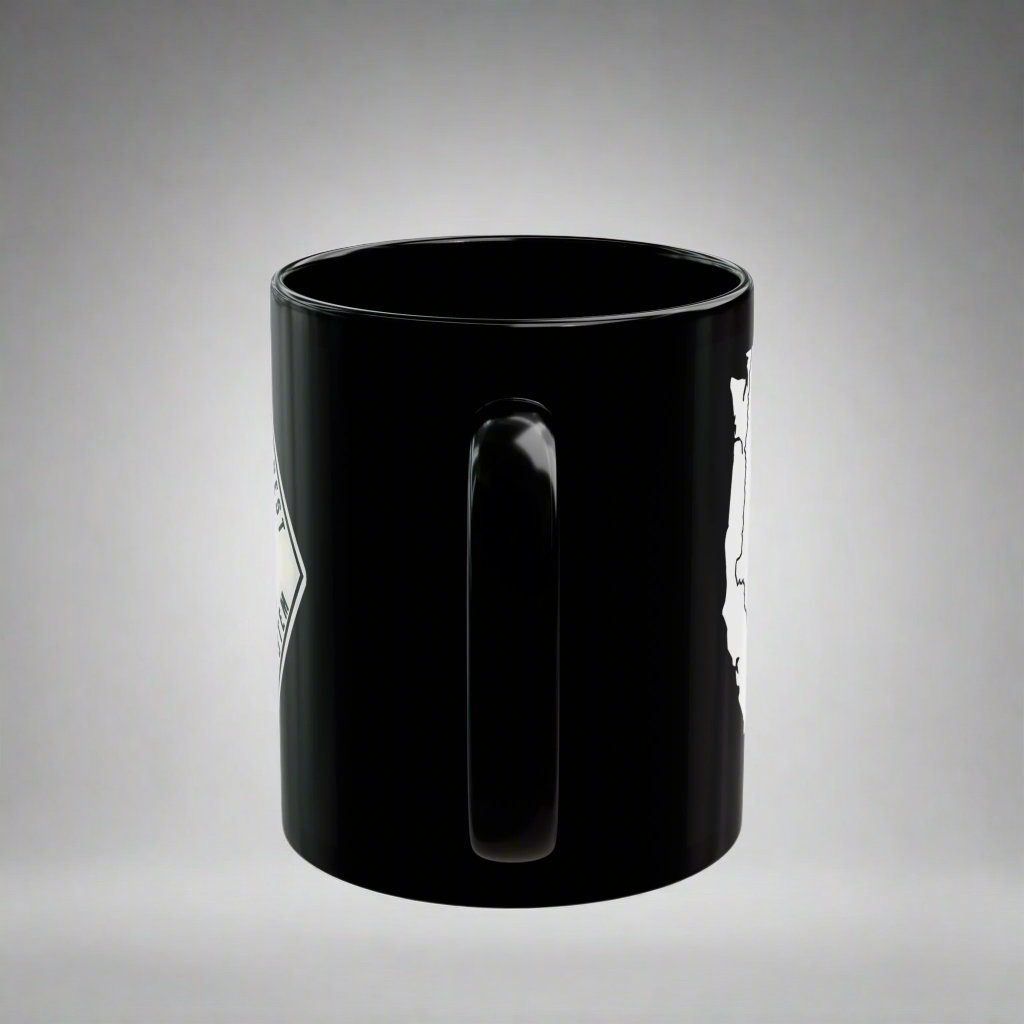 Pacific Crest Trail Classic Marker Black Mug 11oz, 15oz PCT Mexico to Canada Map Hiking Hike Inspired Drinkware