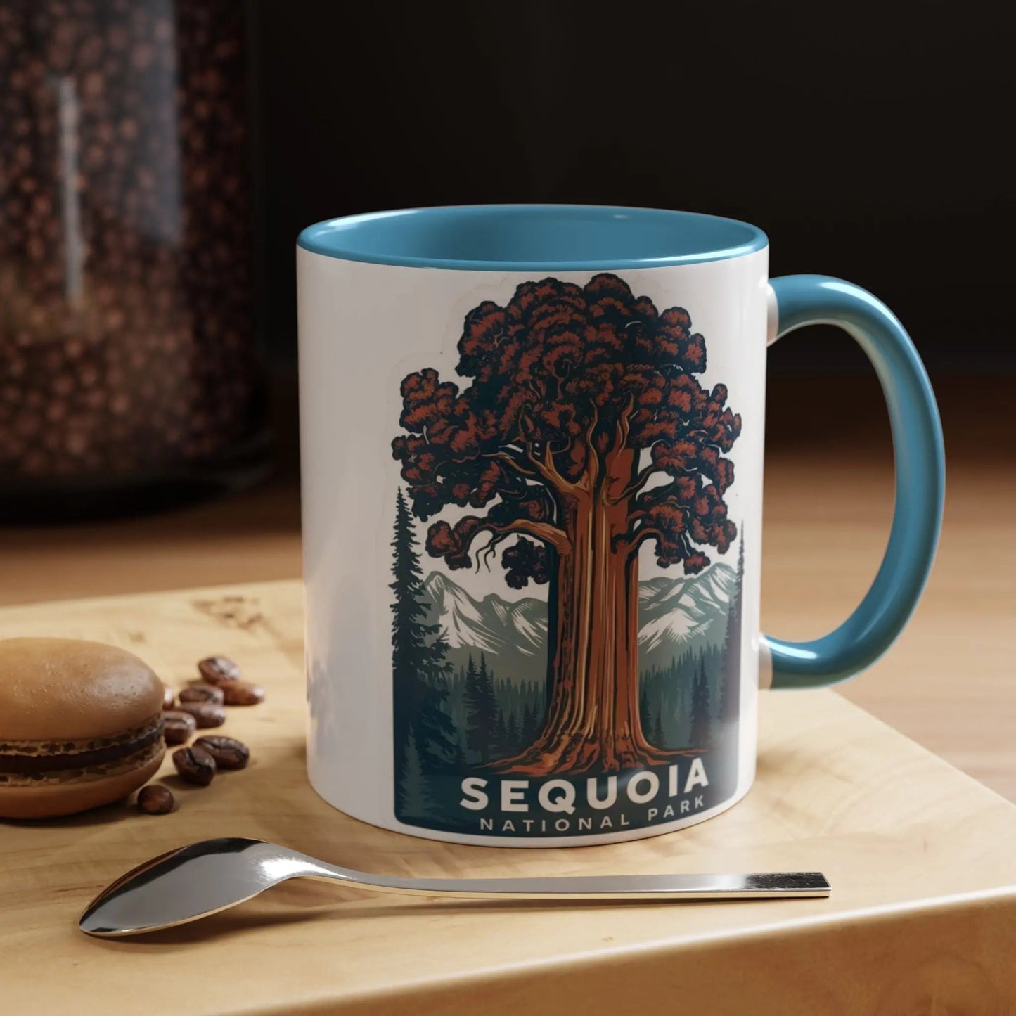 Sequoia National Park Big Tree Coffee Mug 11oz 15oz Blue Black Pink Red