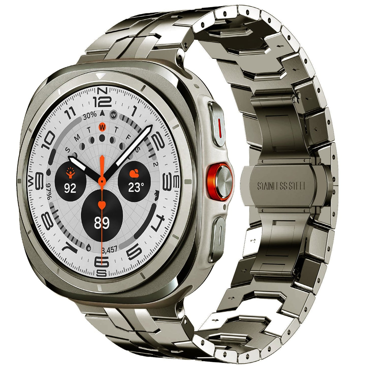 Stainless Steel Metal Watch Band for Samsung Galaxy Watch 7 Ultra