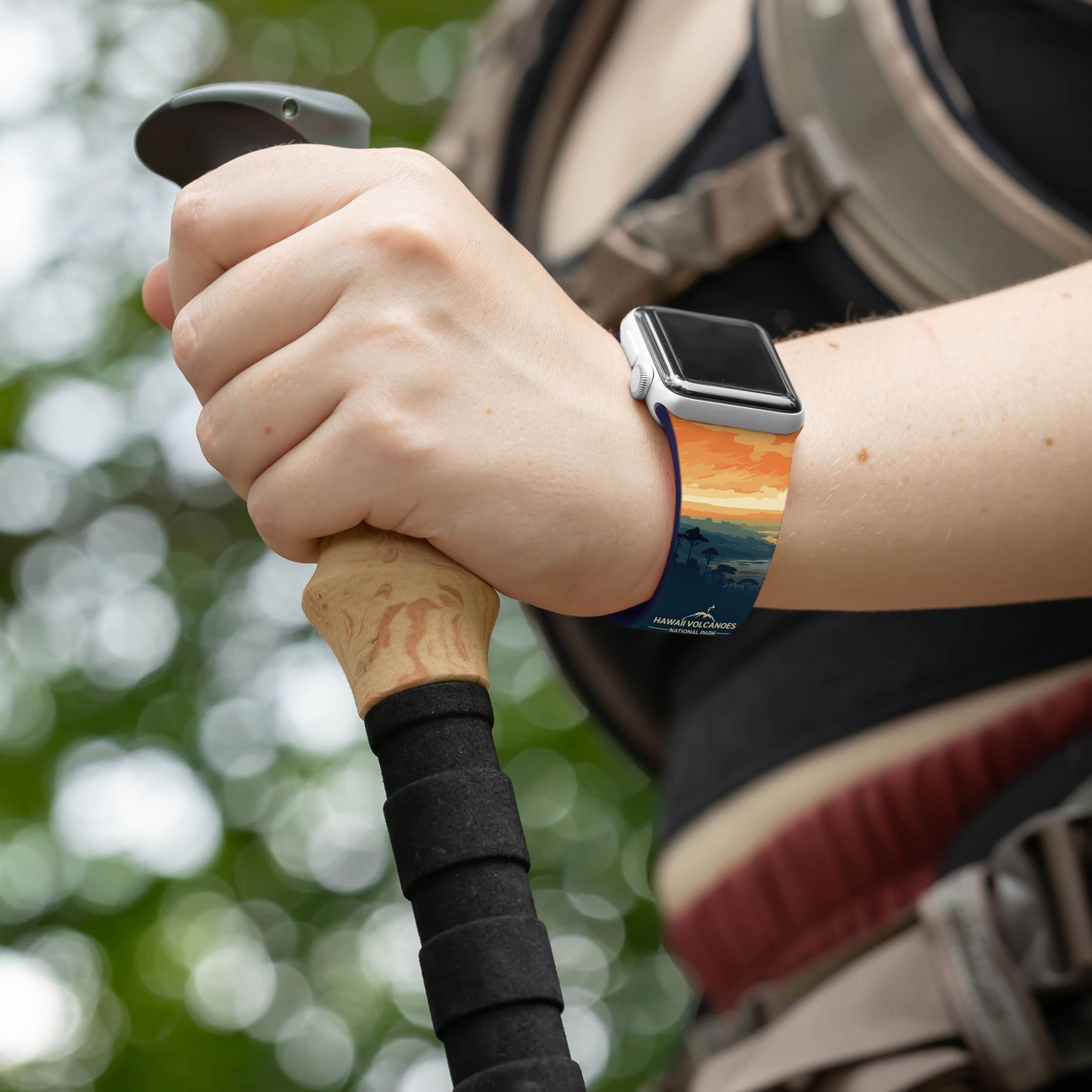National Parks Hawaii Volcanoes HD Apple Watch Band