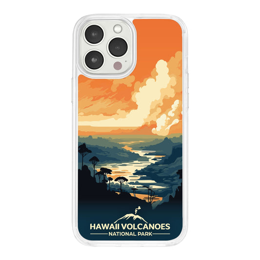 National Parks Hawaii Volcanoes HD Apple iPhone 14 Series Mag-Safe Phone Case