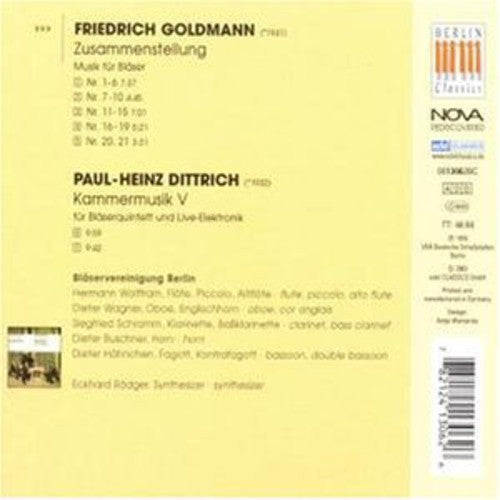 Goldmann / Dittrich / Wolffram - New Music In The D.d.r. 6 - Music CD
