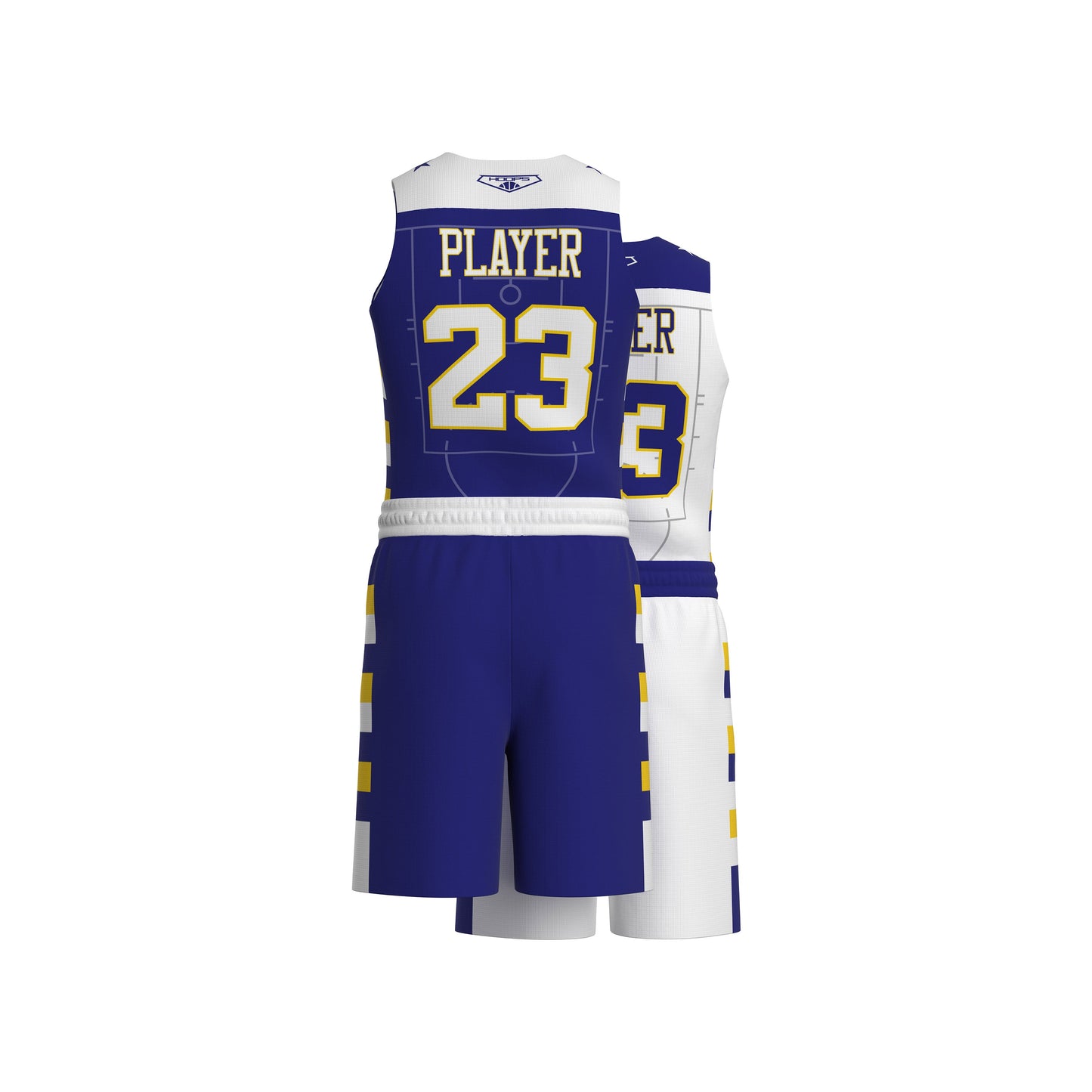 Custom All-Star Reversible Basketball Uniform - 145 Eagle