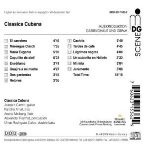 Anette Maiburg/Joaquin Clerch/Pancho Amat - Classica Cubana Music CD
