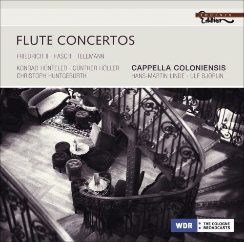 Telemann/Fasch/Friedrich II - Flute Concertos Music CD