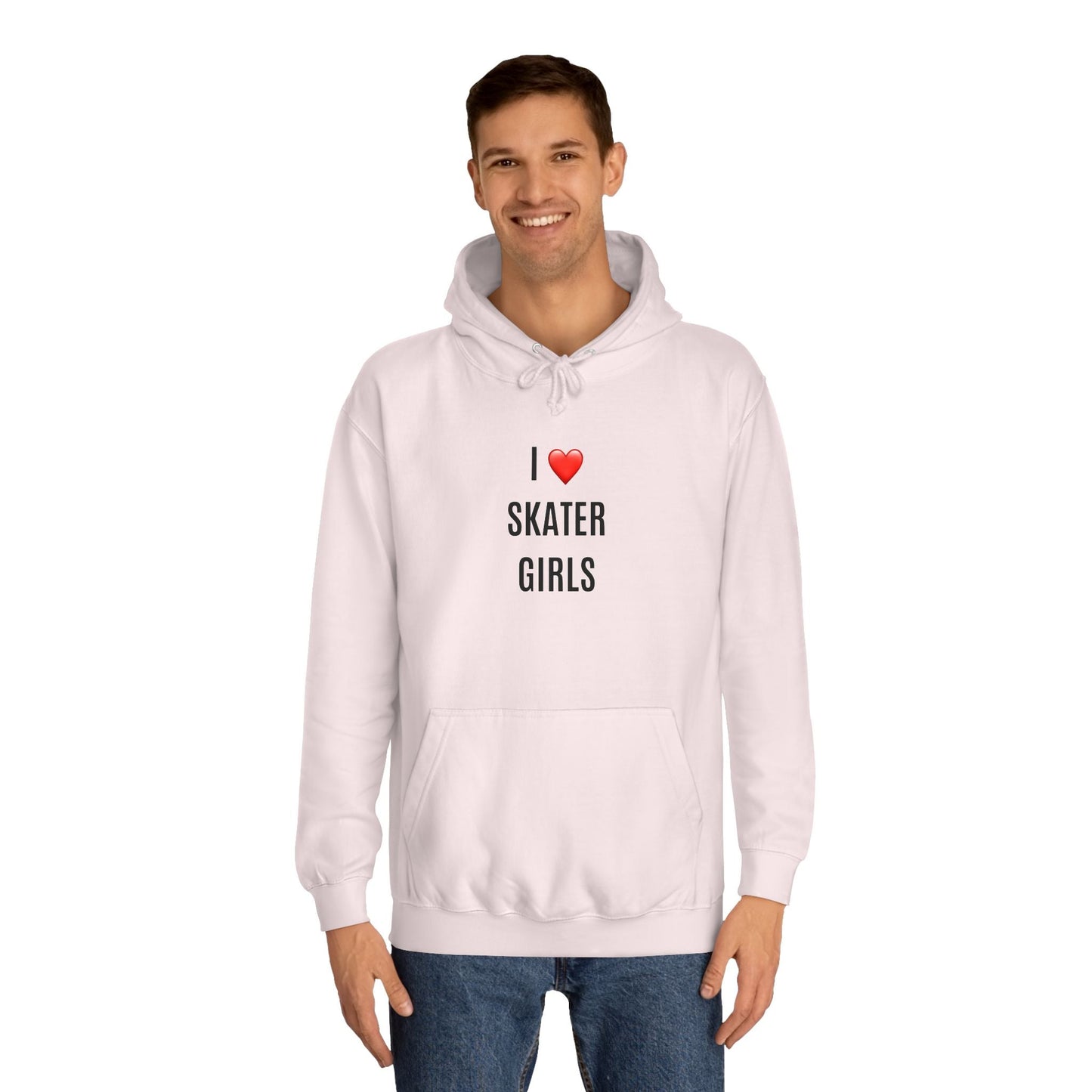 I Love Skater Girls Unisex Hoodie