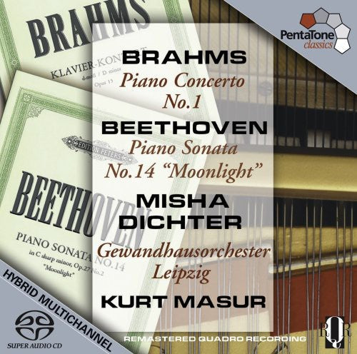 Brahms / Beethoven / Dichter / Gewandhaurorchester - Piano Concerto No. 1 / Sonata No. 14 - Super Audio CD