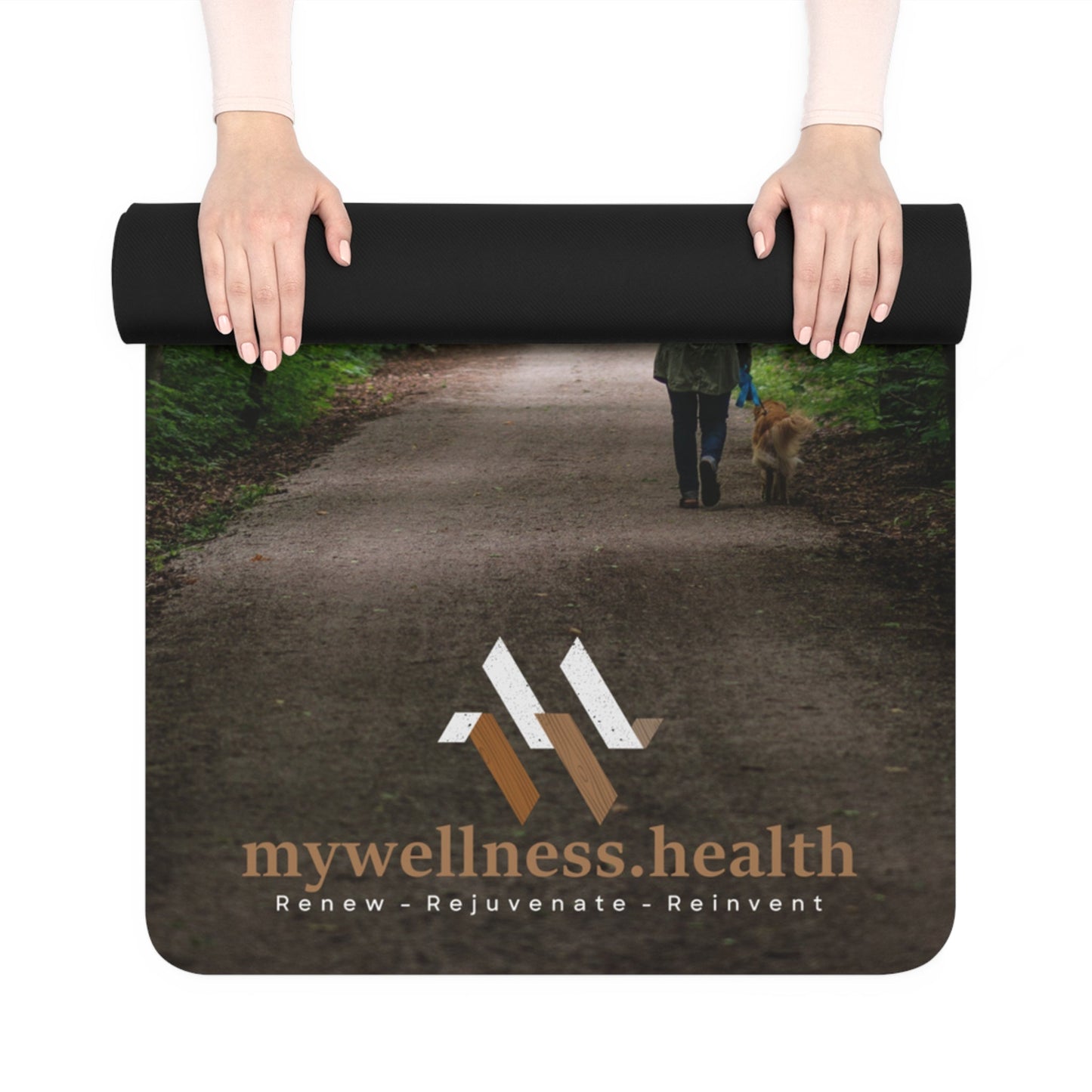 Forest Bath Yoga Mat Non-Slip Rubber Base w/Carry Strap