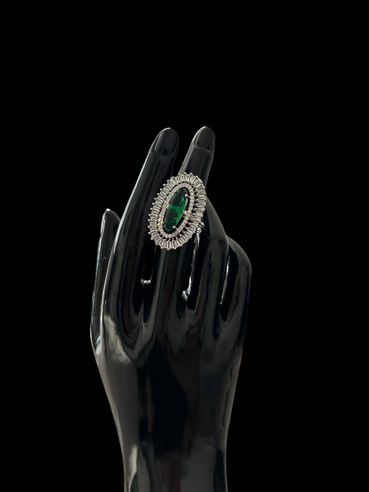 DJR139 Cz silver plated ring ( READY TO SHIP)