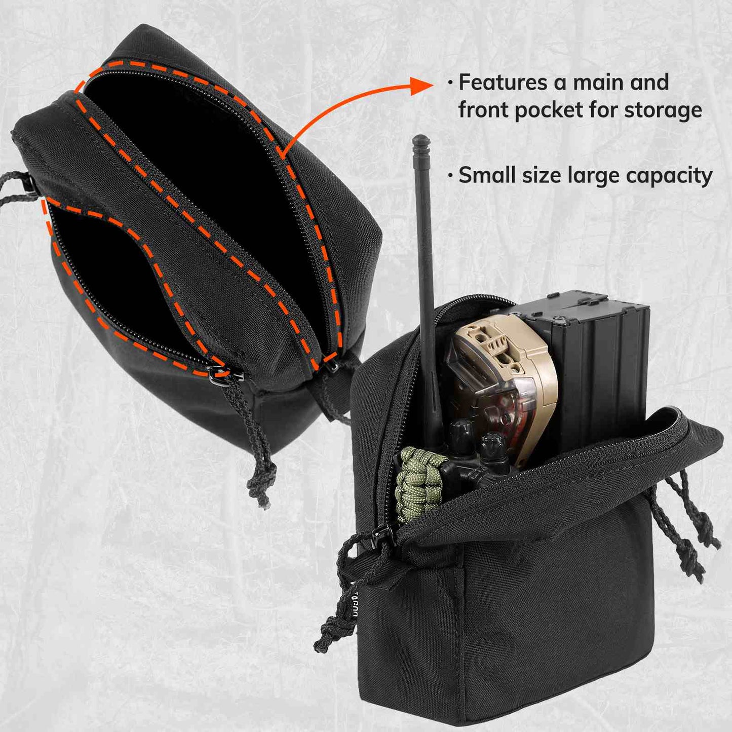 Votagoo GP Pouch MOLLE General Purpose Admin Pouches Small Utility EDC Pouch