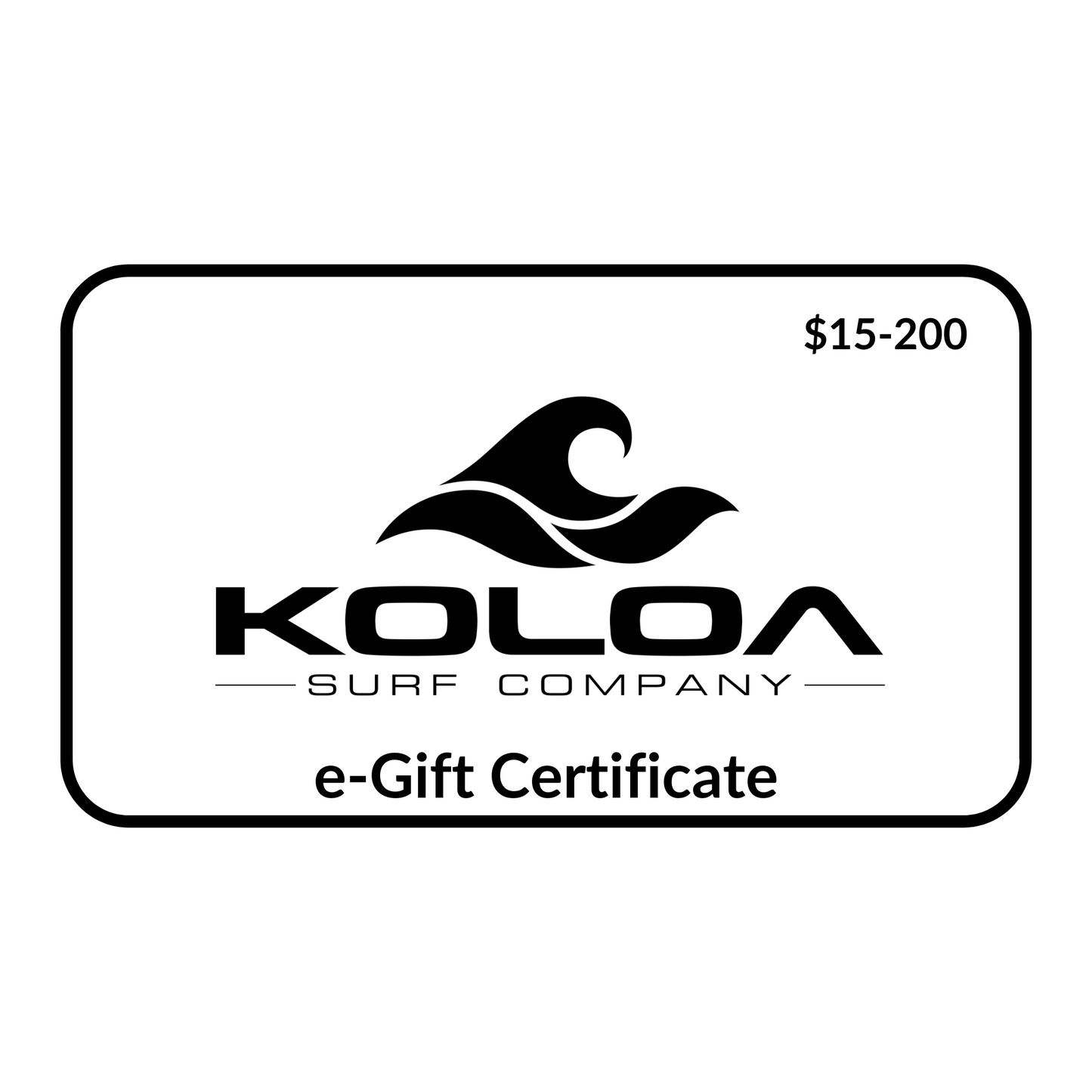 Koloa Surf Company e-Gift Card