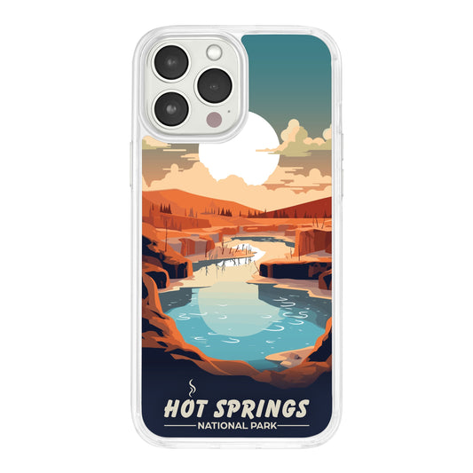 National Parks Hot Springs HD Apple iPhone 12 Series Mag-Safe Phone Case