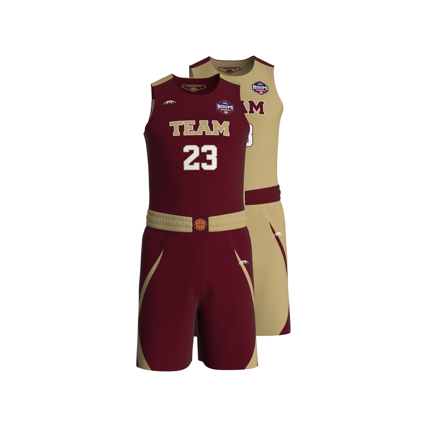 Custom All-Star Reversible Basketball Uniform - 150 Horn