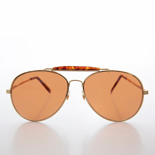 Classic Vintage Aviator with Copper Driving Lens - Concord