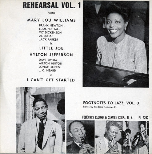 Williams,mary Lou - Footnotes To Jazz Vol. 3: Jazz Rehearsal I - Music CD