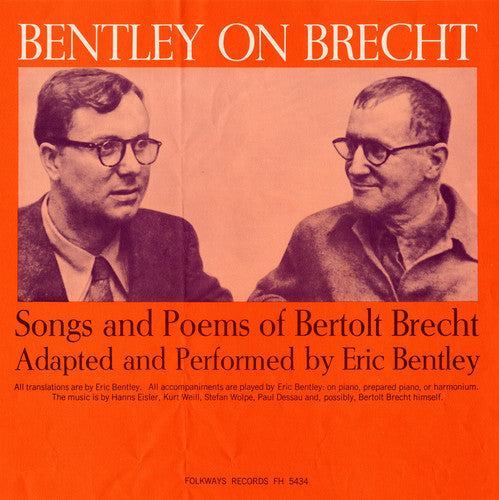 Bentley,eric - Bentley On Brecht: Songs & Poems Of Bertolt Brecht - Music CD