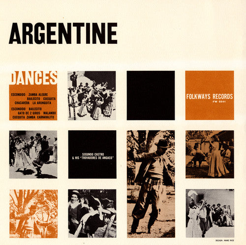 Segundo Castro - Folk Dances and Dance Songs of Argentina Music CD