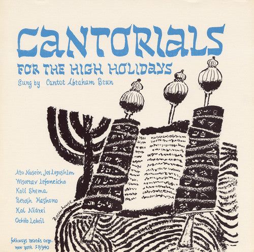 Brun,abraham - Cantorials High Holidays: Roshashona Yom Kippur - Music CD