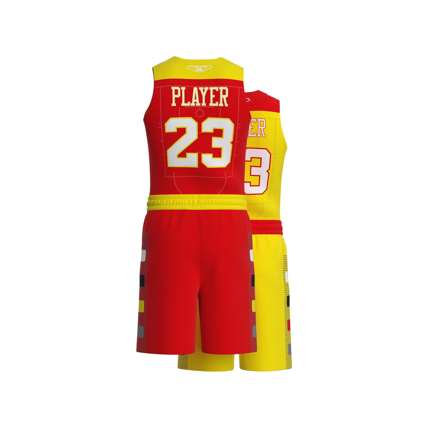 Custom All-Star Reversible Basketball Uniform - 151 Orange