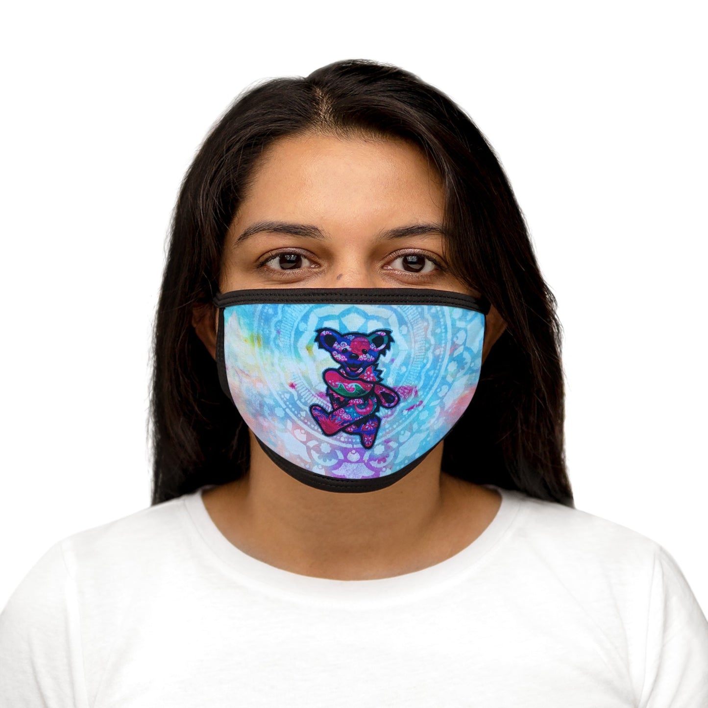 Marching Bear Mixed-Fabric Face Mask