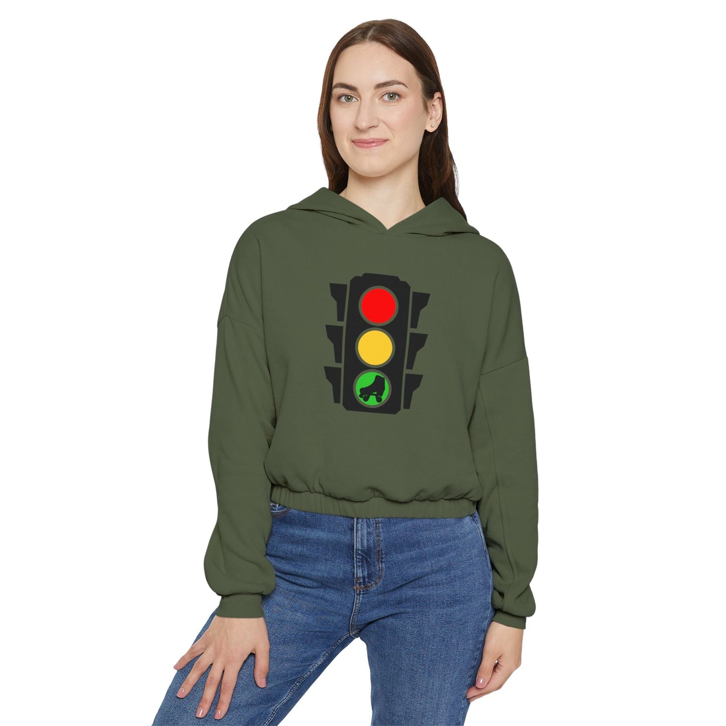 Women’s Cropped Ready, Set, Go Skating! Hoodie